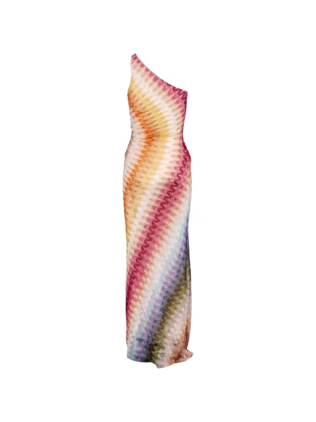 Rochie maxi Missoni tricotate cu un umăr gol