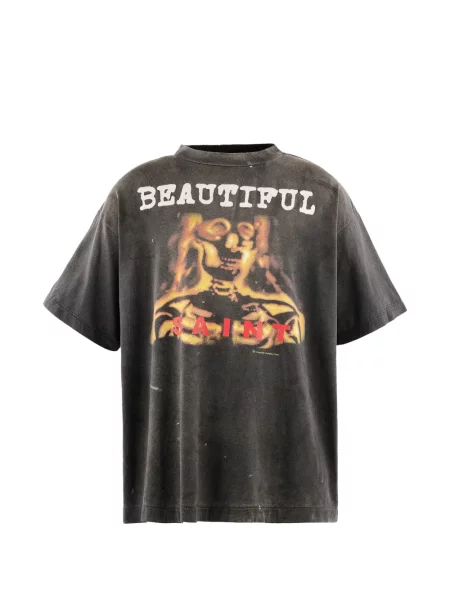 Tricou Saint Mxxxxxx cu imagine gri