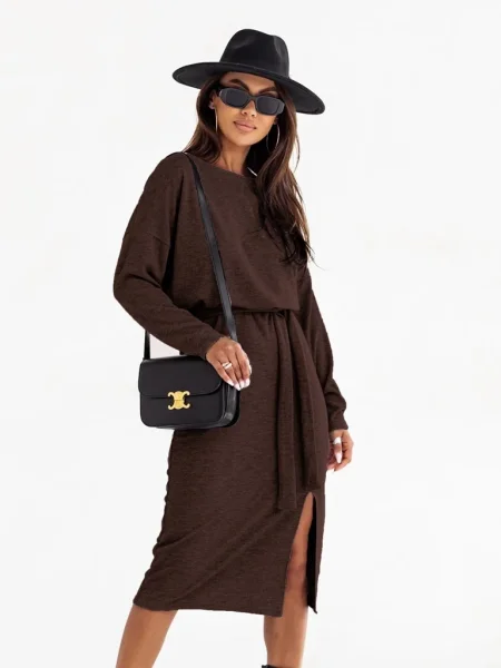 Rochie midi Resti până la genunchi de costum negru