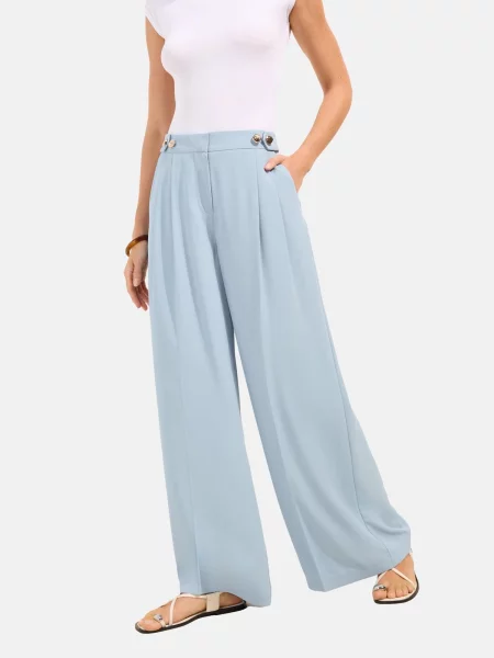 Friends Like These Pantaloni cu dungă azuriu