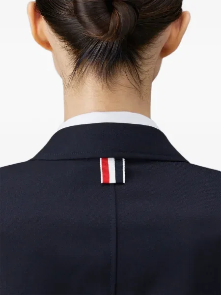 Sacou Thom Browne din țesătură twill albastru