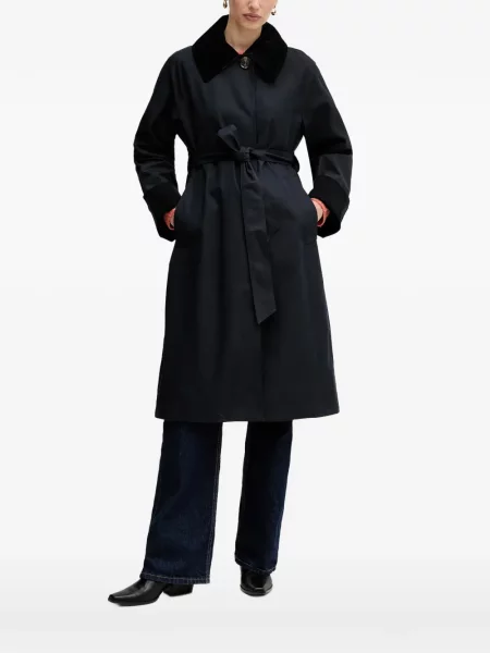 Trencz Barbour sztruksowy niebieski