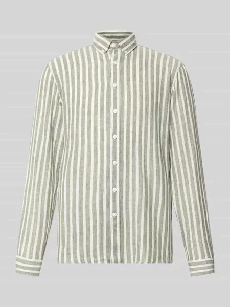 Koszula casualowa o kroju relaxed fit z kołnierzykiem typu button down Lindbergh