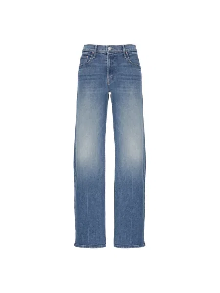 Średni wzrost jeansy Mother niebieskie