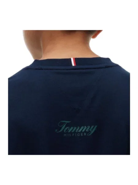 Gyerek póló Tommy Hilfiger kék