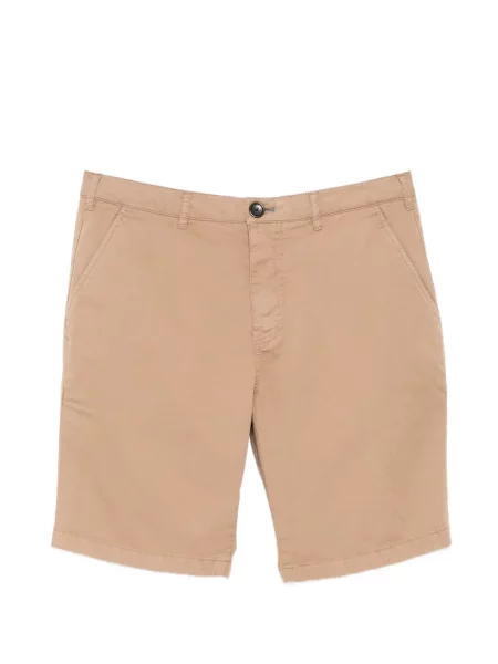 Pantaloni scurți Ps Paul Smith din țesătură twill maro