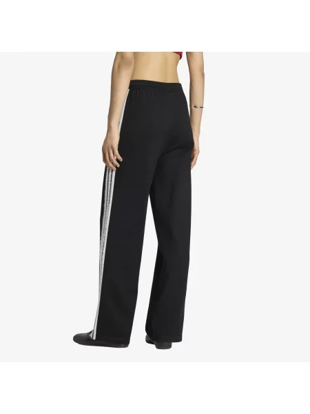 Παντελόνια adidas Knit Firebird Track Pants Black/ White M λευκό