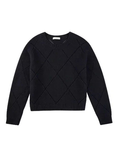 Sweter Zanone z okrągłym dekoltem niebieski