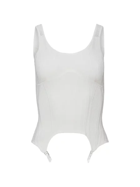 Top Fleur Du Mal alb