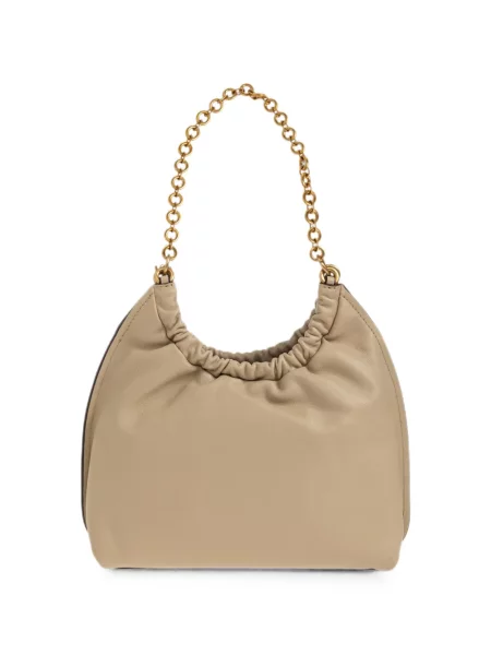 Geantă Michael Michael Kors din piele cu volane roz