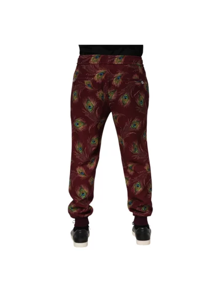 Joggery Dolce And Gabbana w piórka brązowe