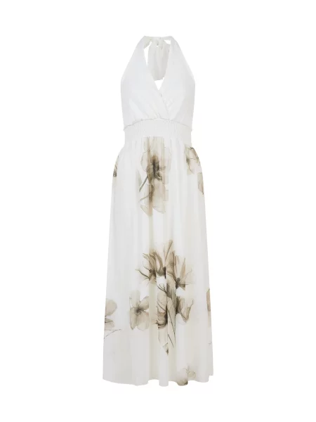 Rochie de vară ciocolatiu alb