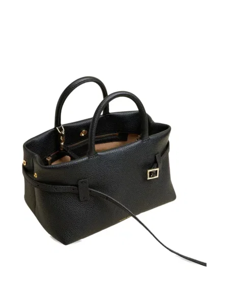 Geanta de piele Manu Atelier din piele cu cataramă negru