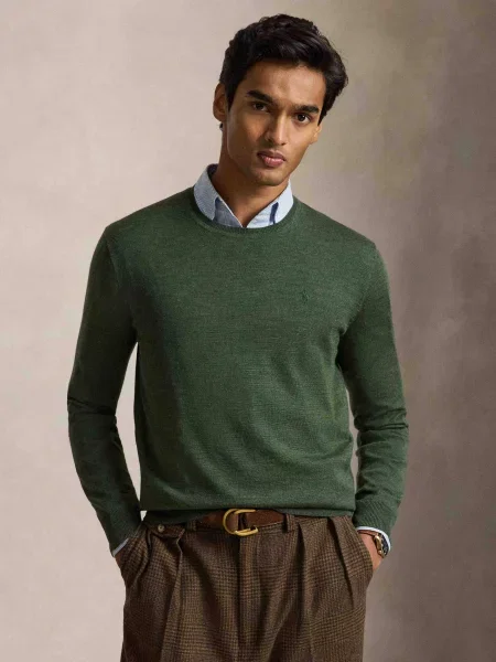 POLO RALPH LAUREN De lână pulover verde