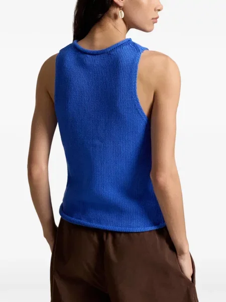 Μικρός πλεκτά σορτς Polo Ralph Lauren με κέντημα λευκό