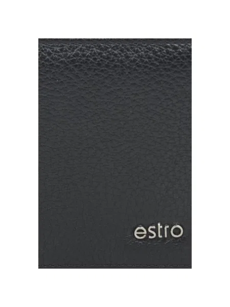 Кожаный кошелек Estro черный