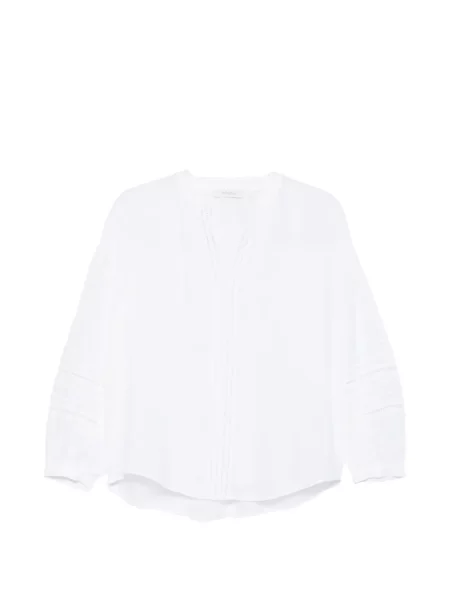 Bluzka Jcsophie z dekoltem w serek biała