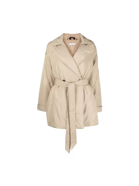 Pikowany trencz Tommy Hilfiger beżowy