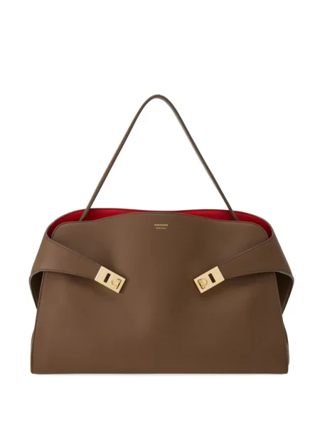 Geantă Ferragamo maro