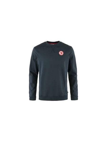 Sweter Fjällräven z logo z kapturem niebieski