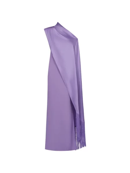 Rochie maxi Taller Marmo cu franjuri violet