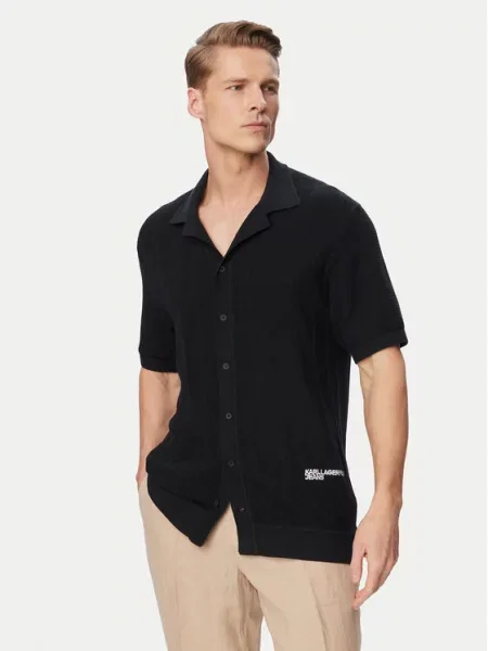 Karl Lagerfeld Jeans Polokošeľa čierna