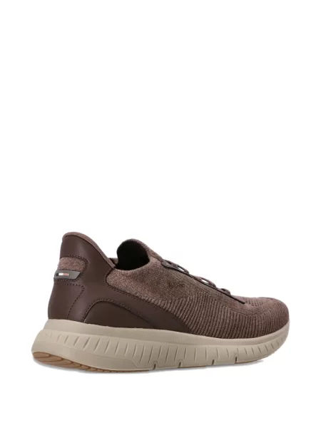 Fűzős csipkés sneaker Boss barna