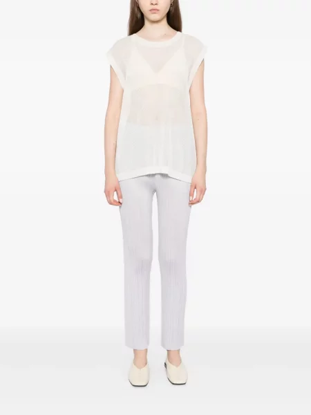 Kelnės Pleats Please Issey Miyake pilka