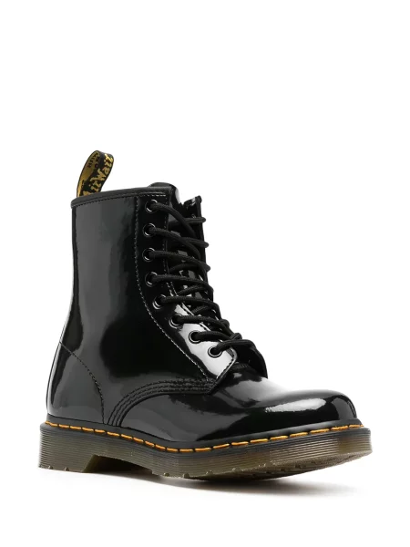 Iš natūralios odos auliniai batai Dr. Martens juoda