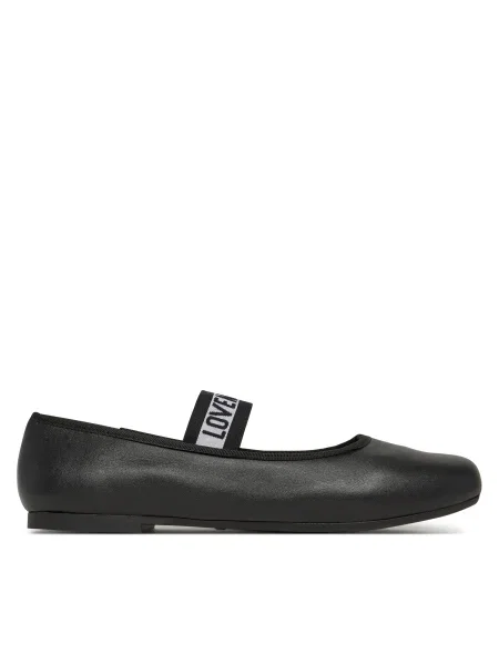 LOVE MOSCHINO Baleríny Čierna biela