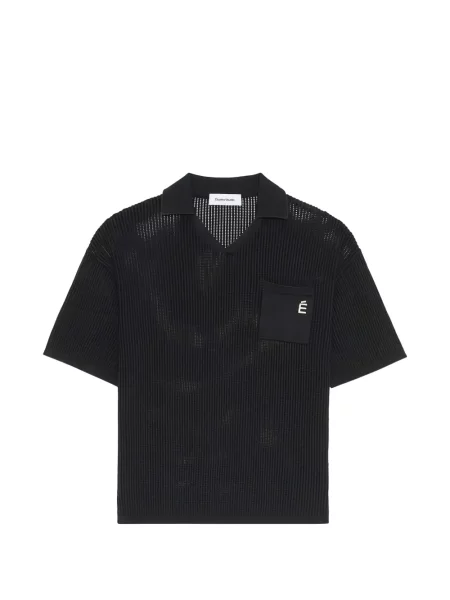 Tricou études Studio cu decolteu în V negru