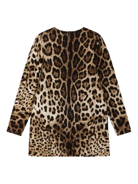 Sukienka dziecięca Dolce And Gabbana brązowa