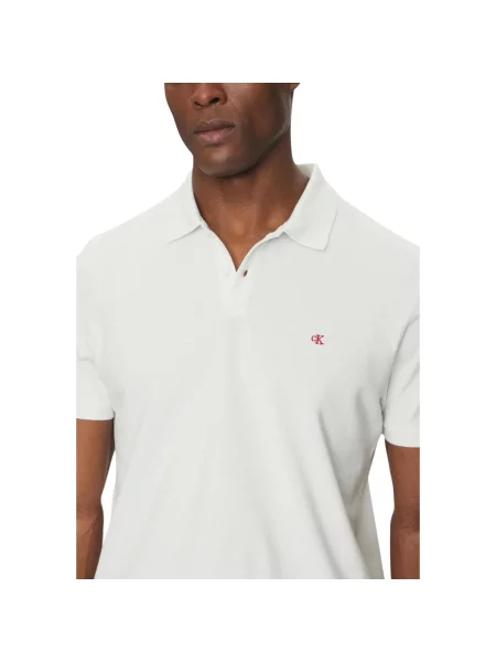 Polo majica Calvin Klein Jeans bijela