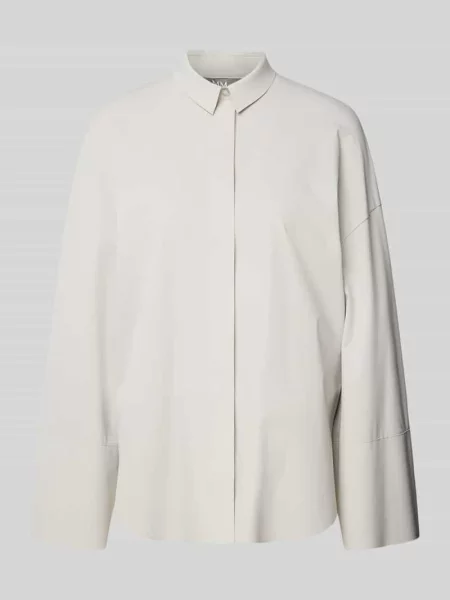 Bluzka o kroju relaxed fit z obniżonymi ramionami model ‘PATELLA’ Maxmara Leisure granatowa