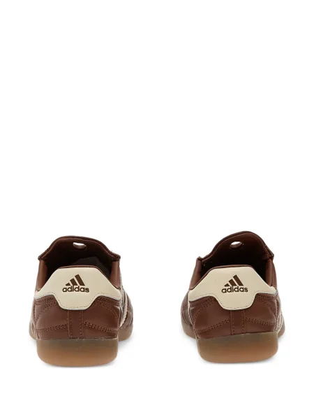 Pantaloni Adidas Campus cu șireturi cu dungi din dantelă roșu