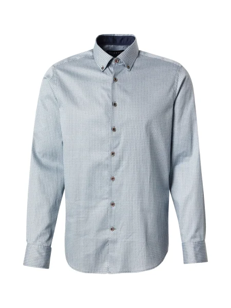 Bugatti Cămașă verde mentă / verde pin alb