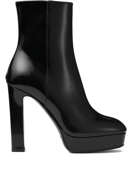 Cizme scurte Jimmy Choo cu platformă negru