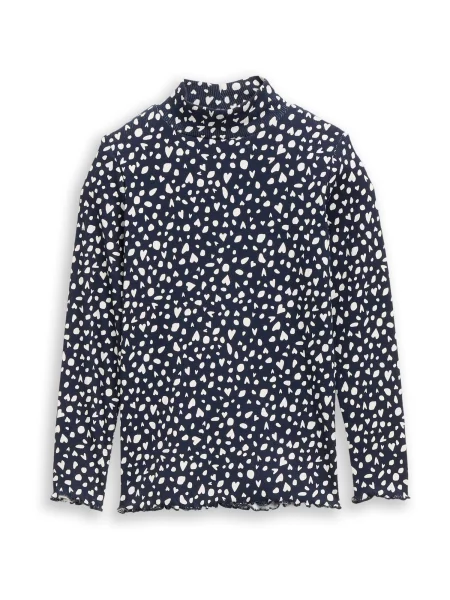 TOM TAILOR Tricou negru alb