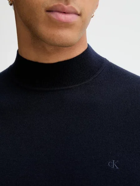 Calvin Klein Gyapjú garbó kék