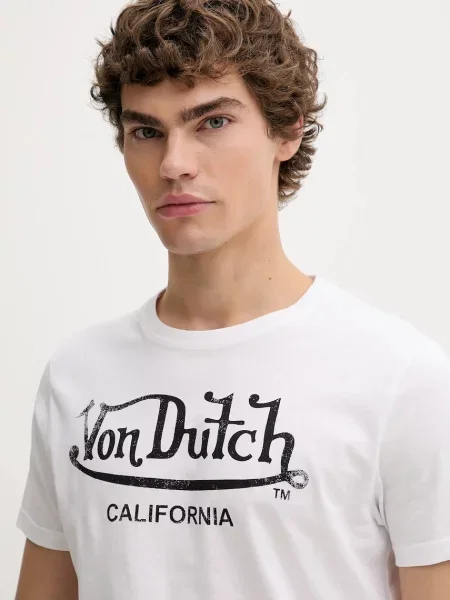 Футболка Von Dutch візерунок білий