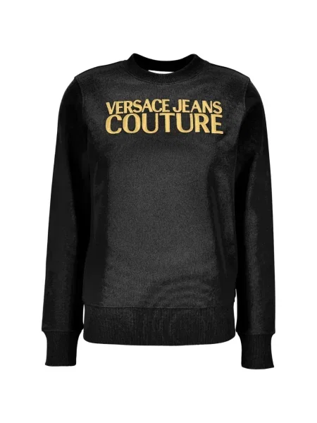 Hanorac Versace Jeans Couture cu broderie negru