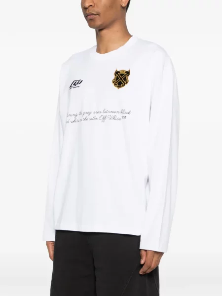 Grafic tricou Off-white cu autograf alb