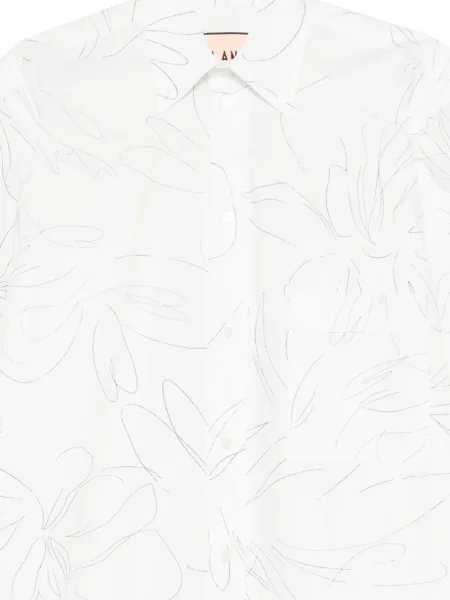 Sukienka koszulowa Plan C w kwiatki biała