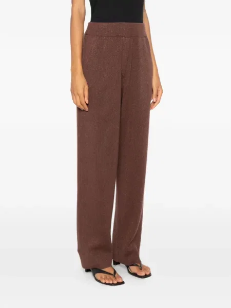 Pantaloni Brunello Cucinelli tricotate maro