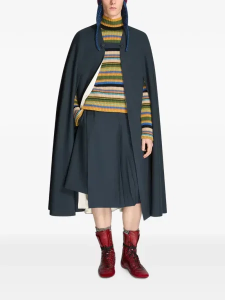 Geacă Dries Van Noten de lână albastru