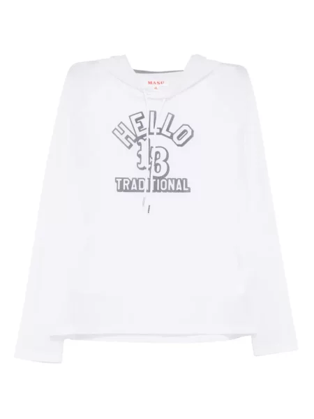 Majica s kapuljačom Masu bijela