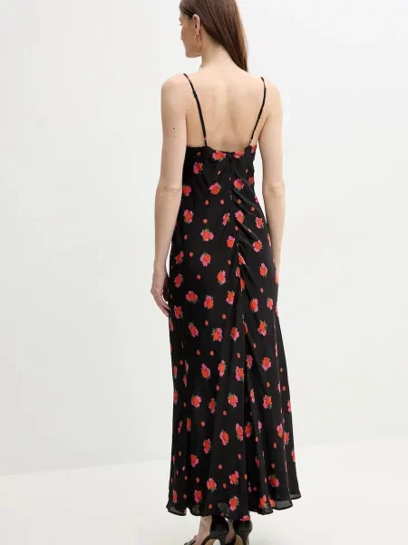 Bardot sukienka MONROE maxi rozkloszowana czarny