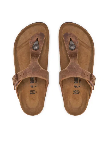 Japonki Birkenstock beżowe