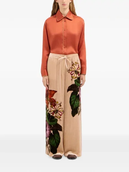 Pantaloni Pierre-louis Mascia cu model floral cu imagine