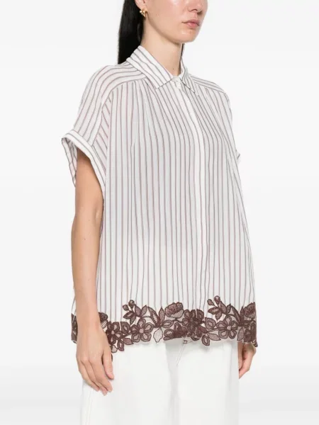 Koszula Ermanno Firenze w paski biała